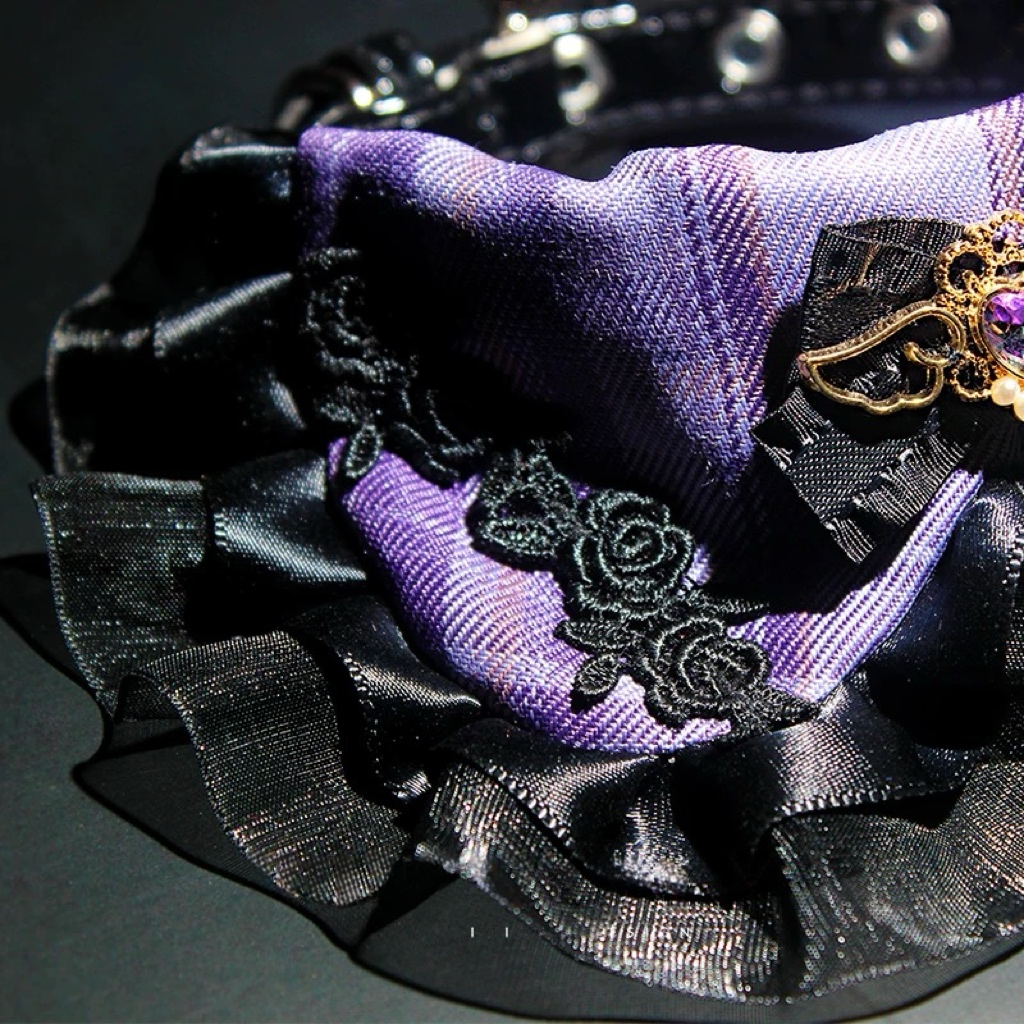 The Gothic Amethyst Wing  Collar