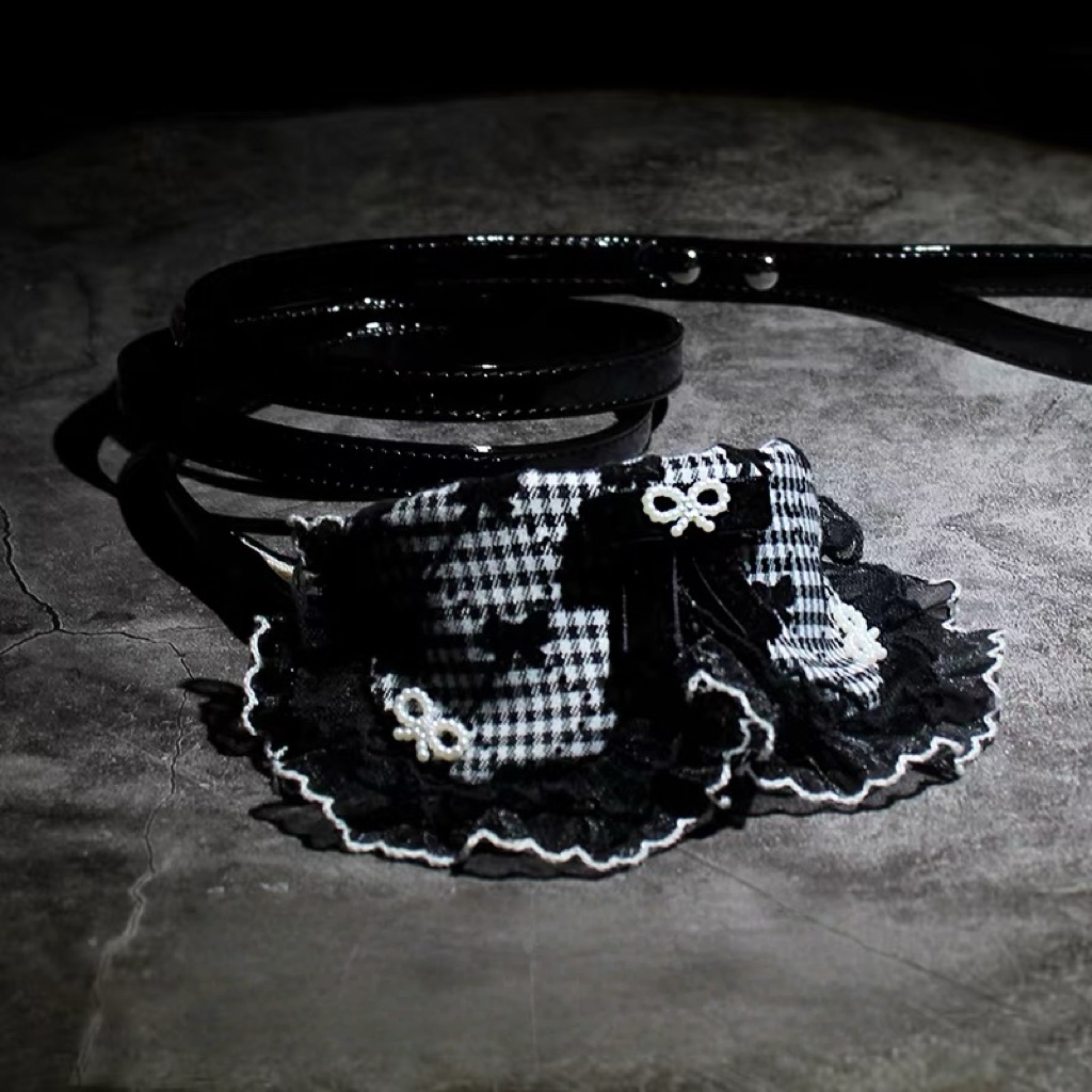 The Classic Monochrome Gingham Collar