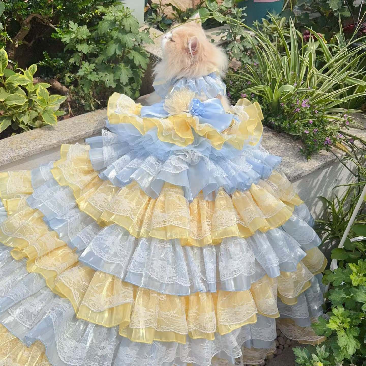Lemonade Dreams Petal Tiered Gown