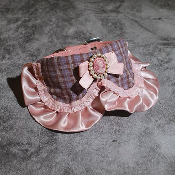 Ruffle & Vintage Cameo Custom Collar