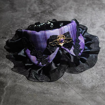 The Gothic Amethyst Wing  Collar