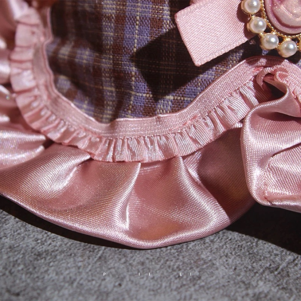 Ruffle & Vintage Cameo Custom Collar