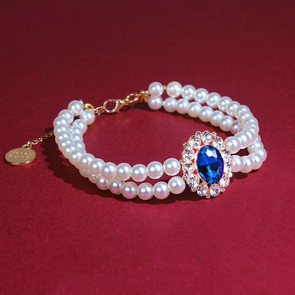 The "Timeless Heritage" Multi-Gemstone Pearl Necklace Series - Ruby / Sapphire