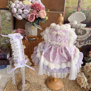 Lilac Paisley Tassel Gown