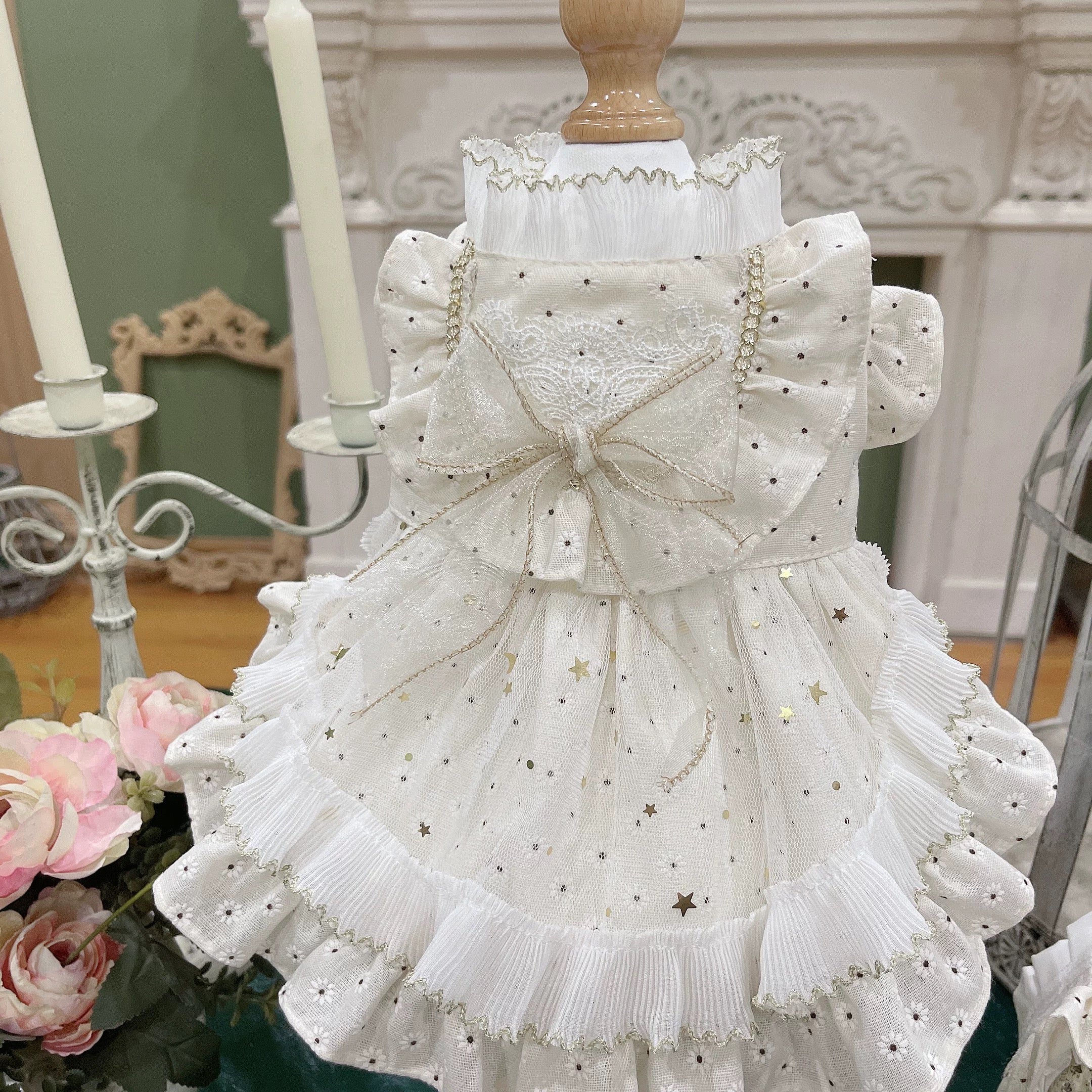 Stardust Tulle Tiered Gown