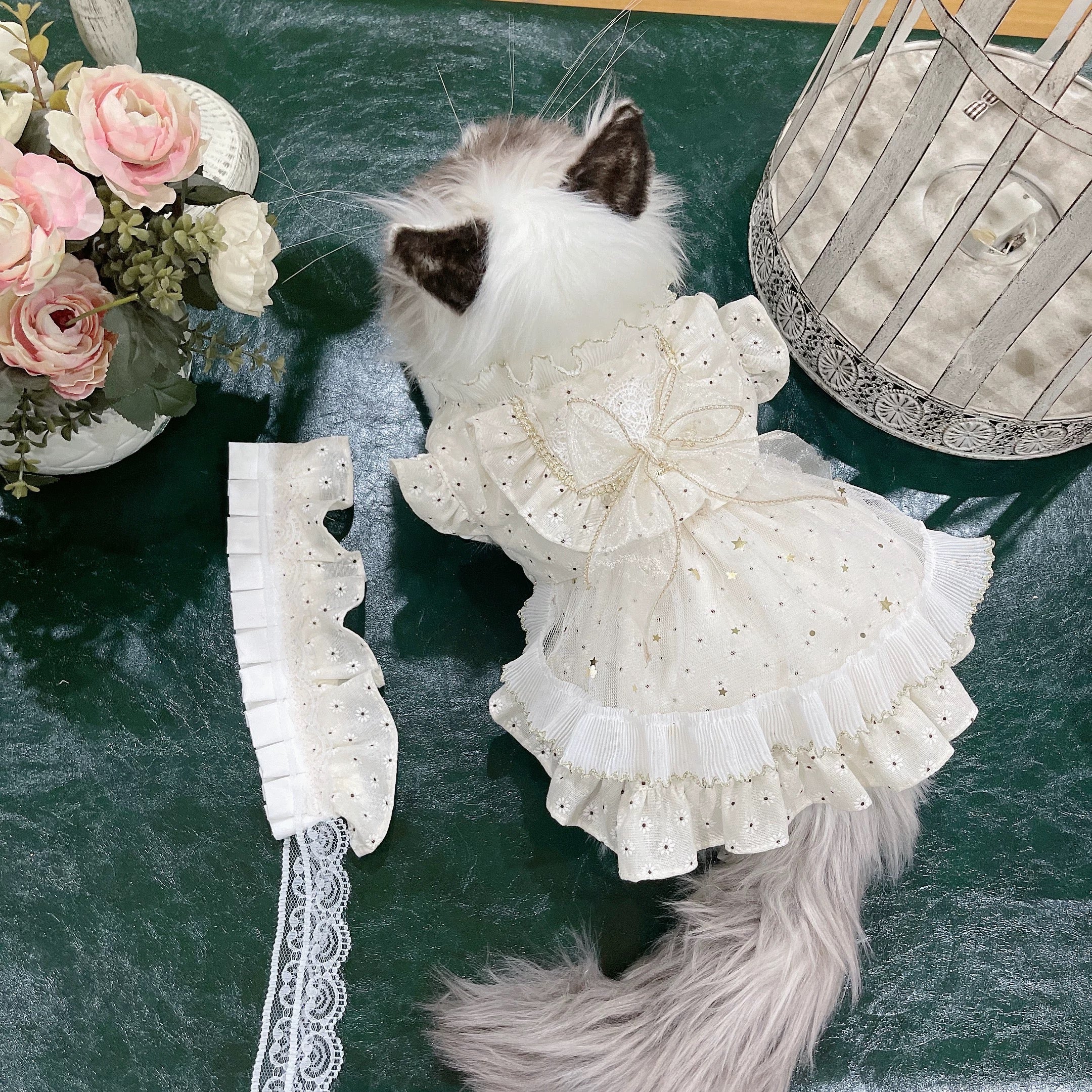 Stardust Tulle Tiered Gown