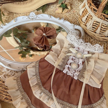 Pearl Baroque-Buttoned Dress