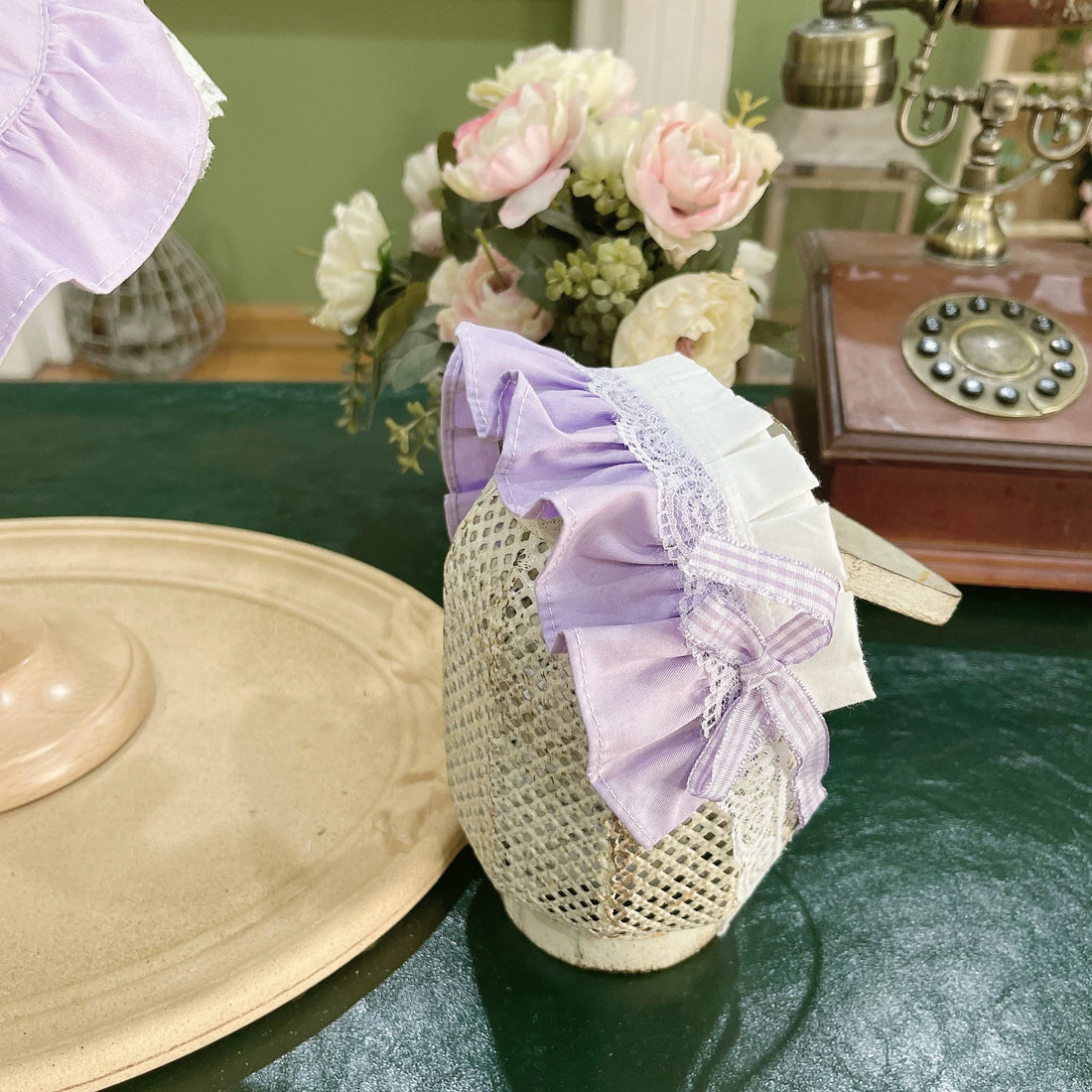 Lilac Orchard Apron Dress