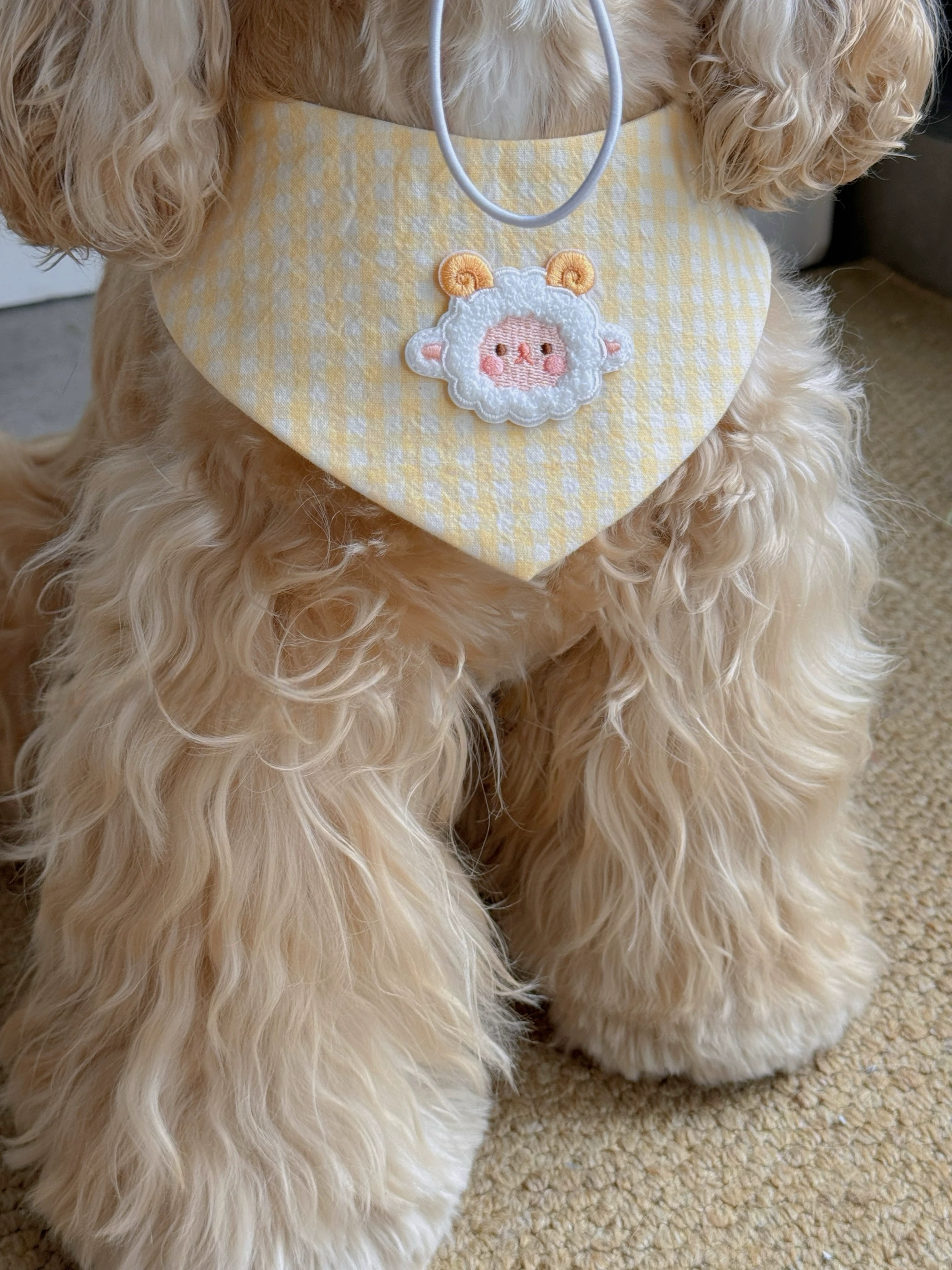 Dog ear Snood with bow and bandana