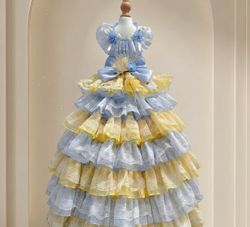 Lemonade Dreams Petal Tiered Gown